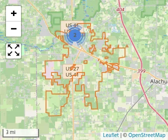 Area schools map